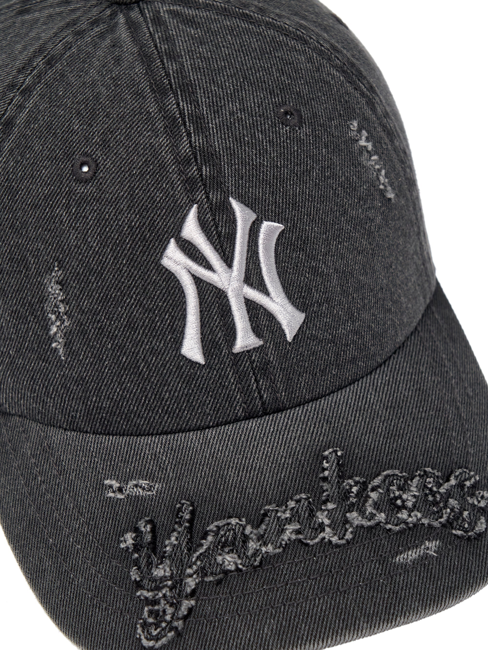 Vintage Destroyed Denim Unstructured Ballcap