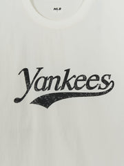 Varsity Cursive Woven Short Sleeve Sweatshirt