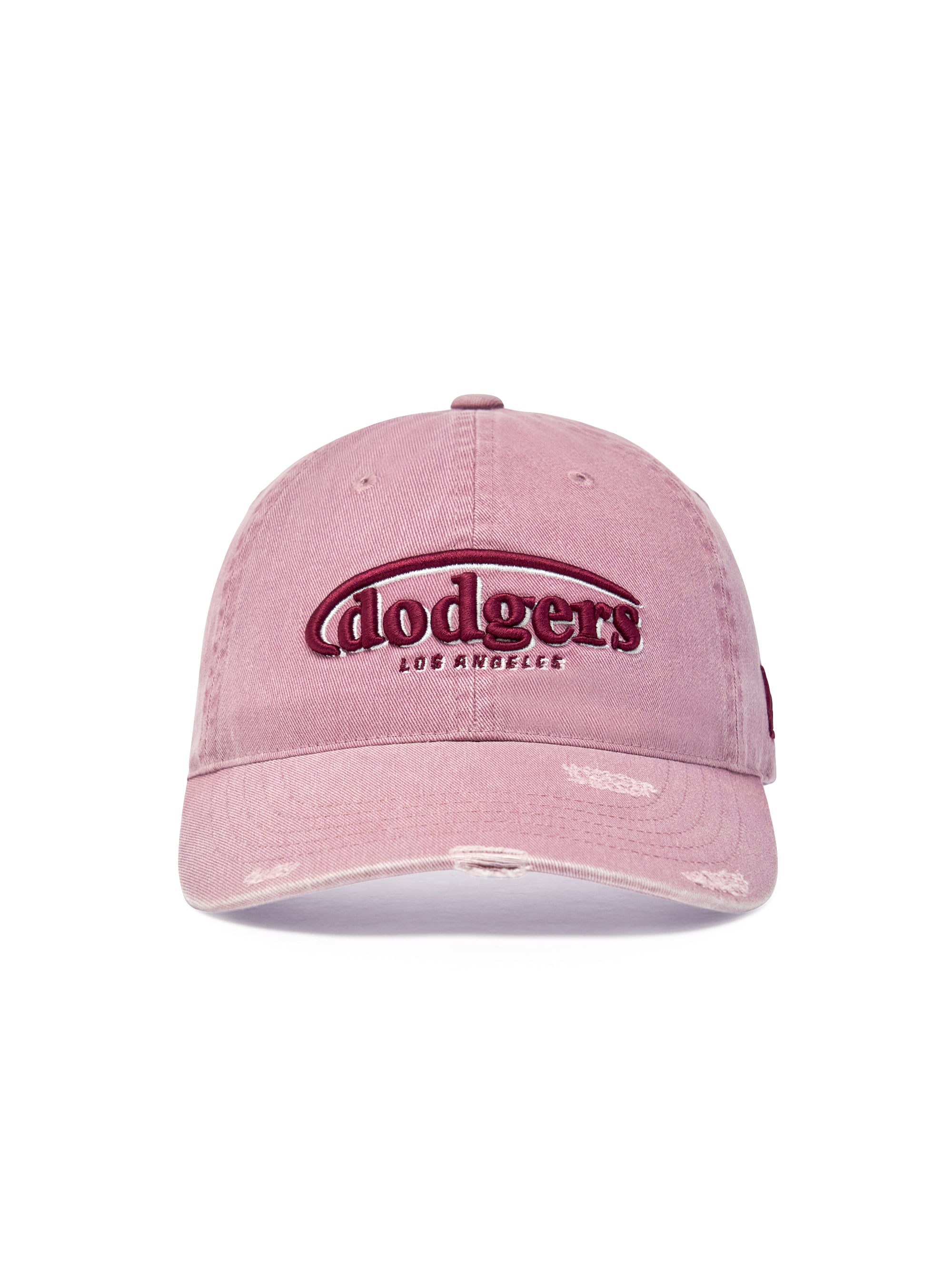 Vintage Demage Curve Logo Unstructured Ballcap
