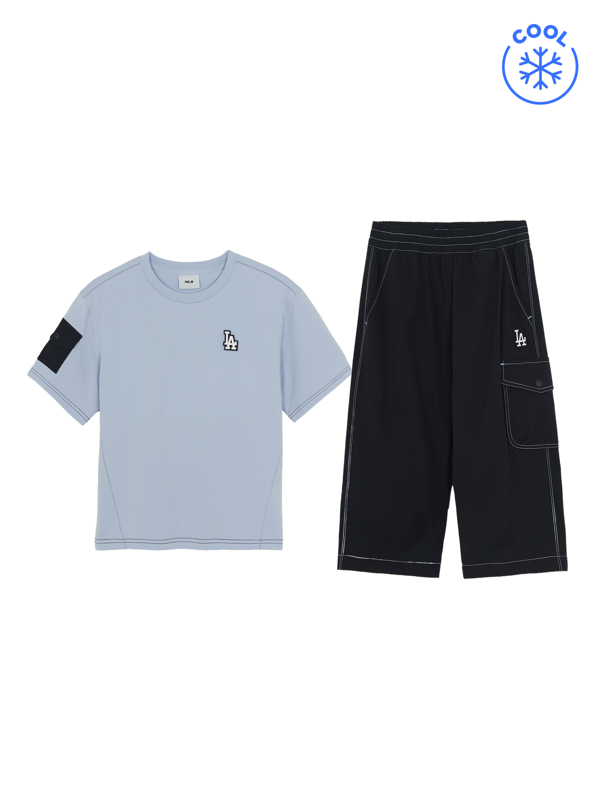 OUTDOOR BASIC PANTS, T-SHIRT SET