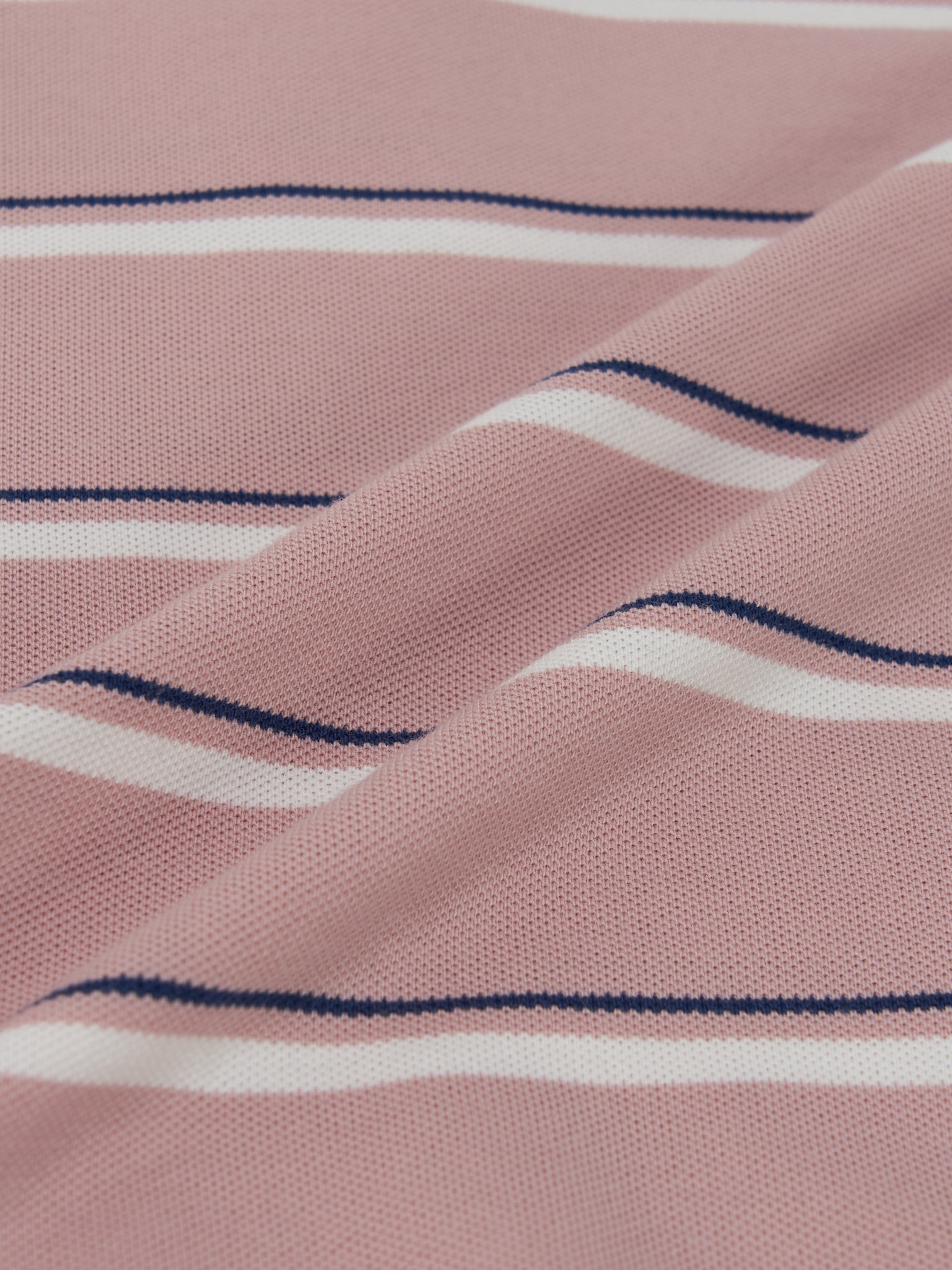 Women's Varsity Stripe Crop Polo T-Shirts