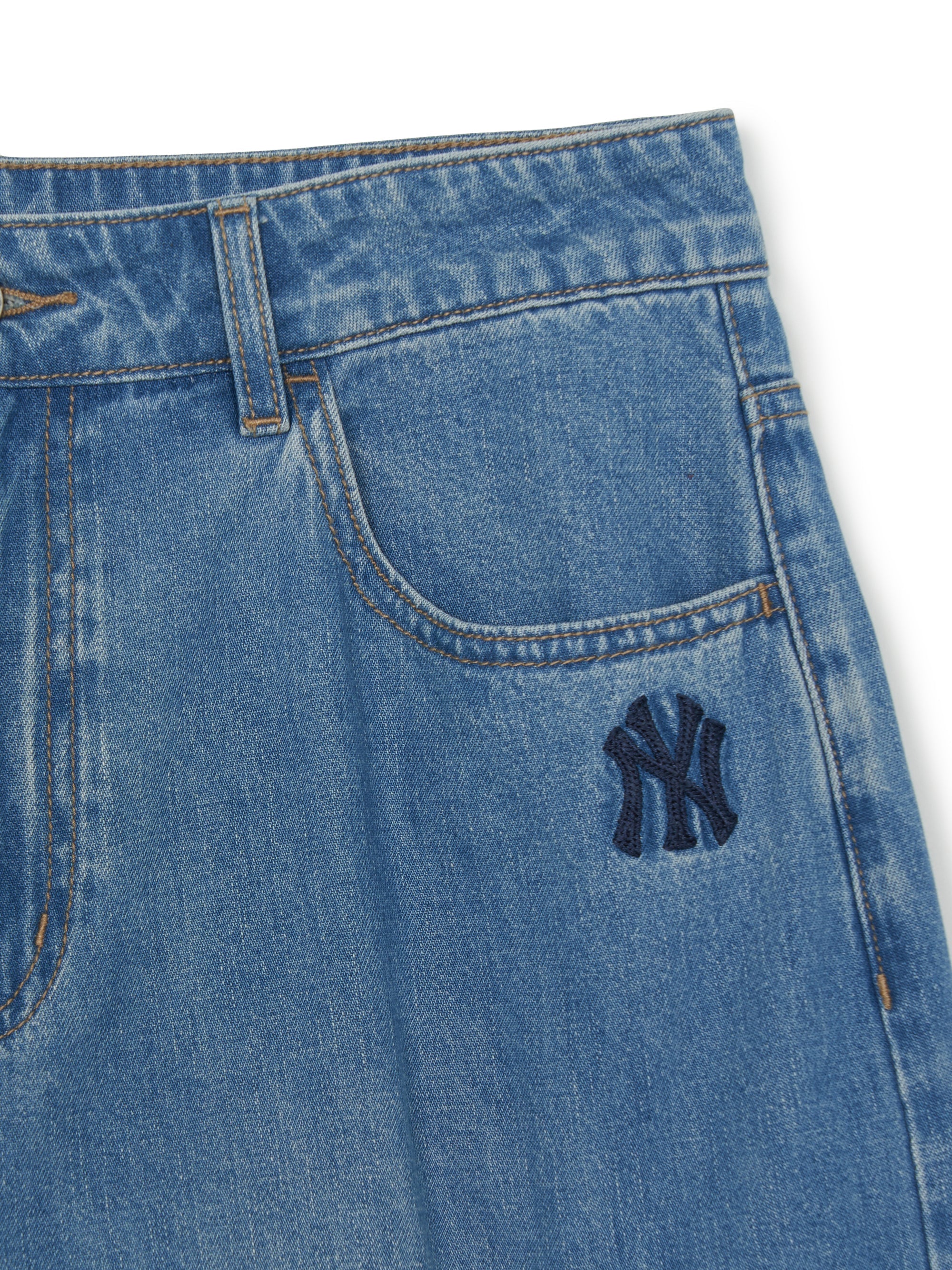 Men's Varsity Vintage Slub Cargo Denim Bermuda Pants
