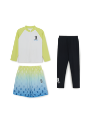 STREET MONOGRAM ZIP-UP RASHGUARD 3P SET