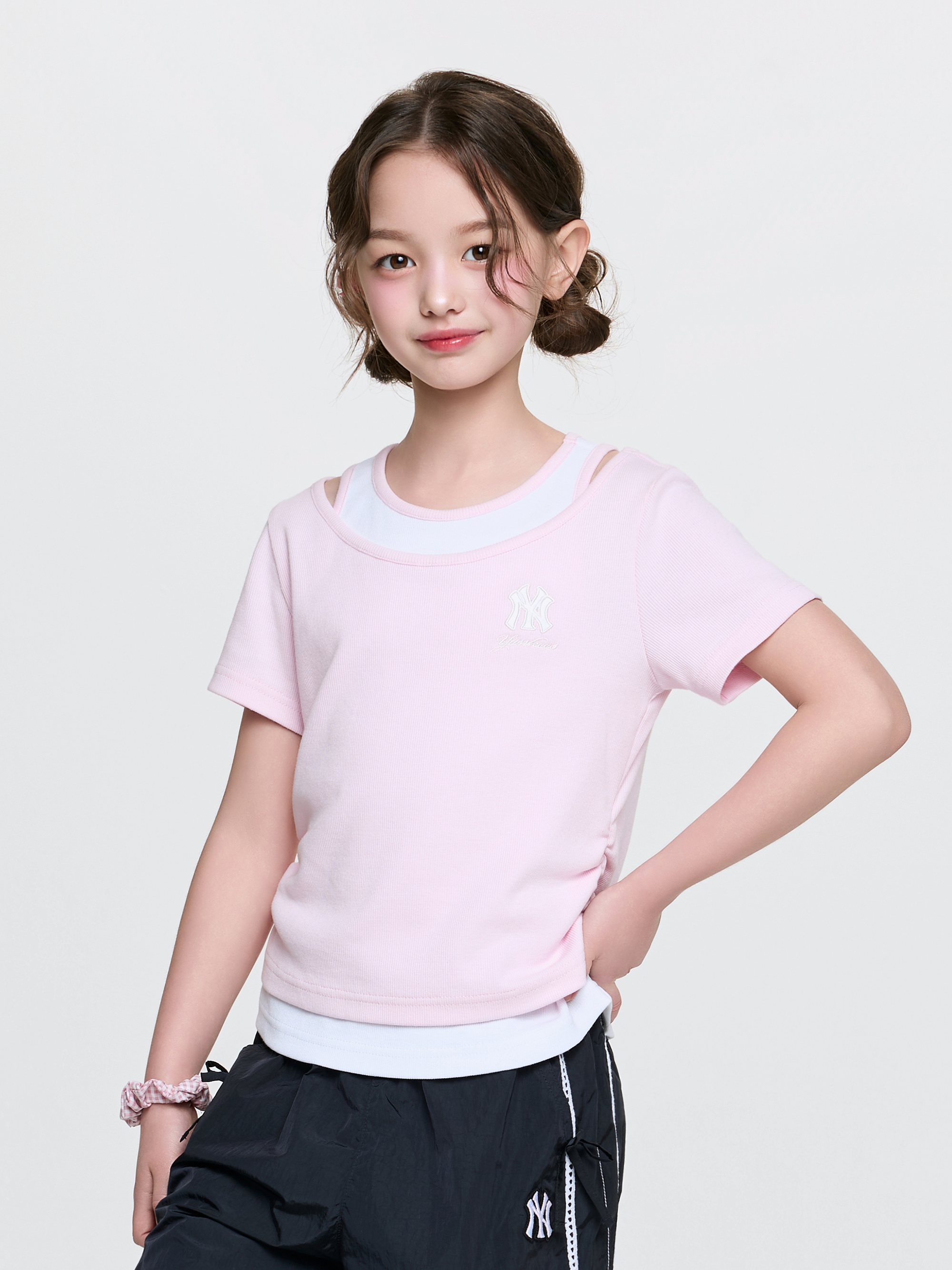 Girl's Sportive Layered T-shirt