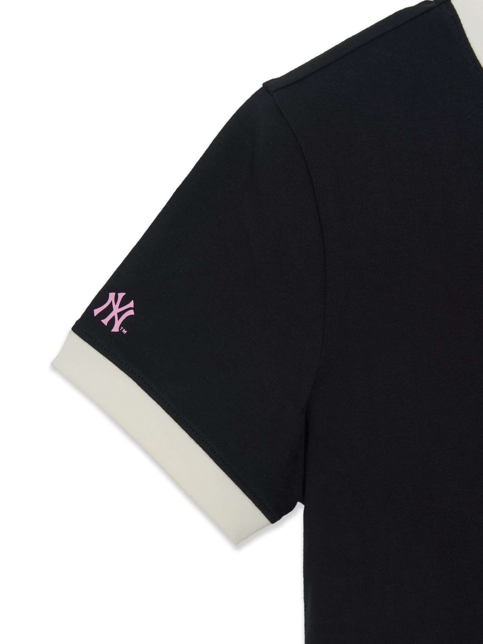 Women's Sportive Lettering Slim Crop Ringer T-shirts
