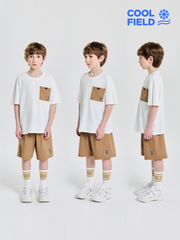 cool Field Basic Outdoor Mesh Pocket T-shirt Set