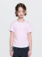 Girl's Sportive Layered T-shirt