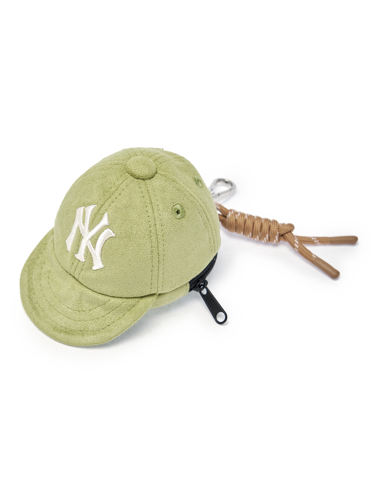 Basic Suede Ballcap Pouch Keyring