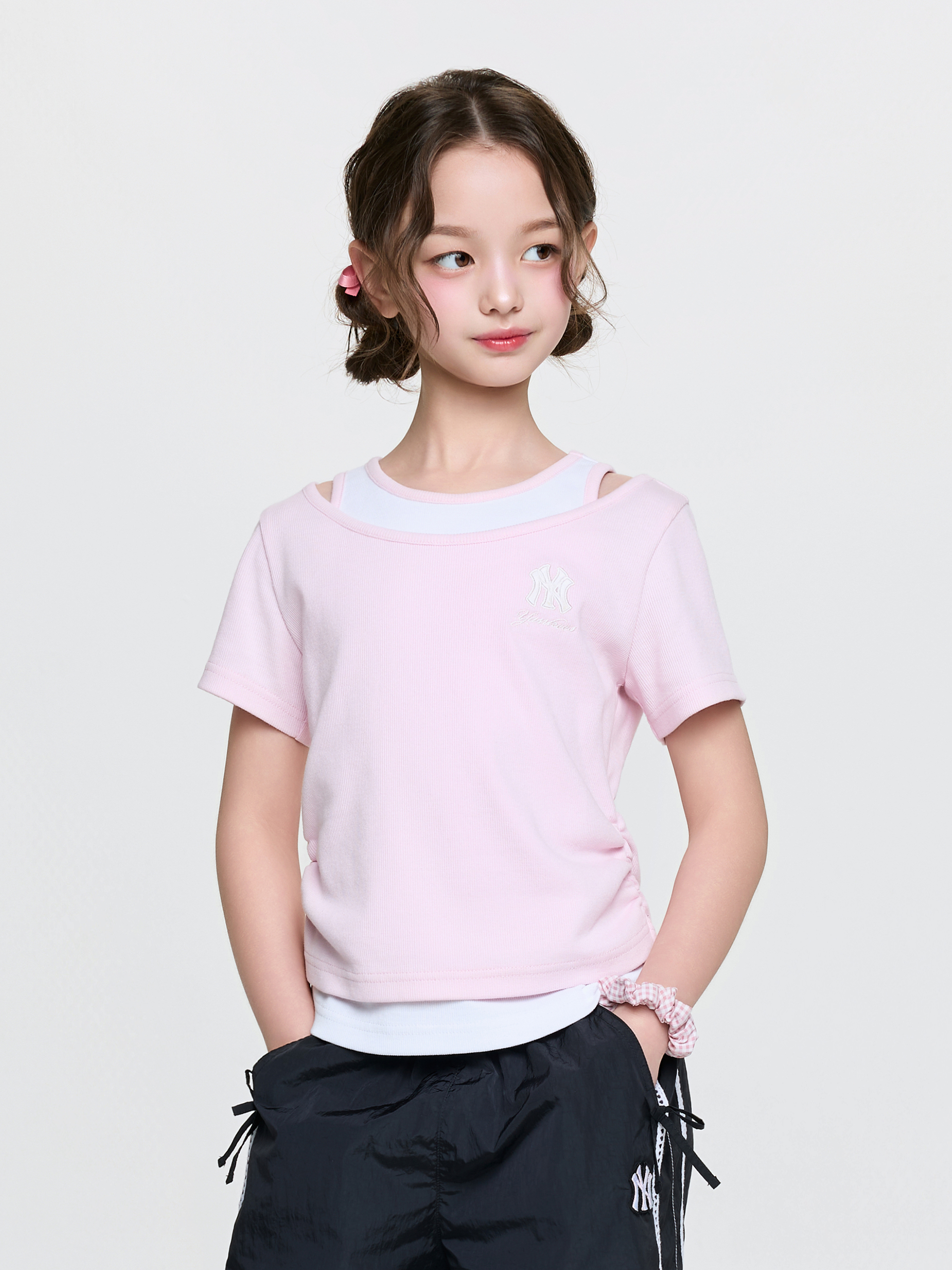 Girl's Sportive Layered T-shirt