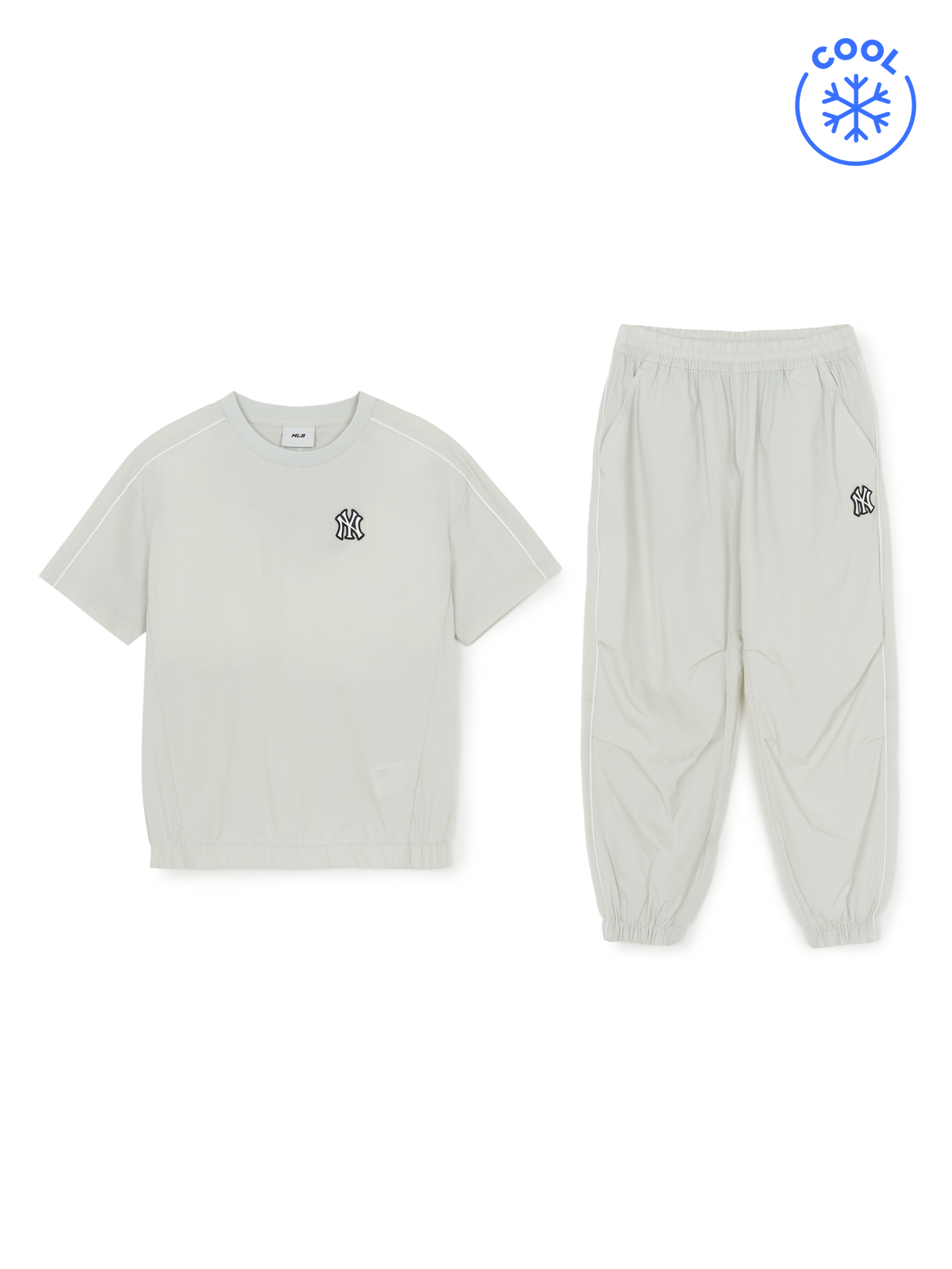Outdoor Basic Woven Pants, T-shirt Set