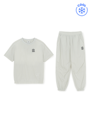 Outdoor Basic Woven Pants, T-shirt Set