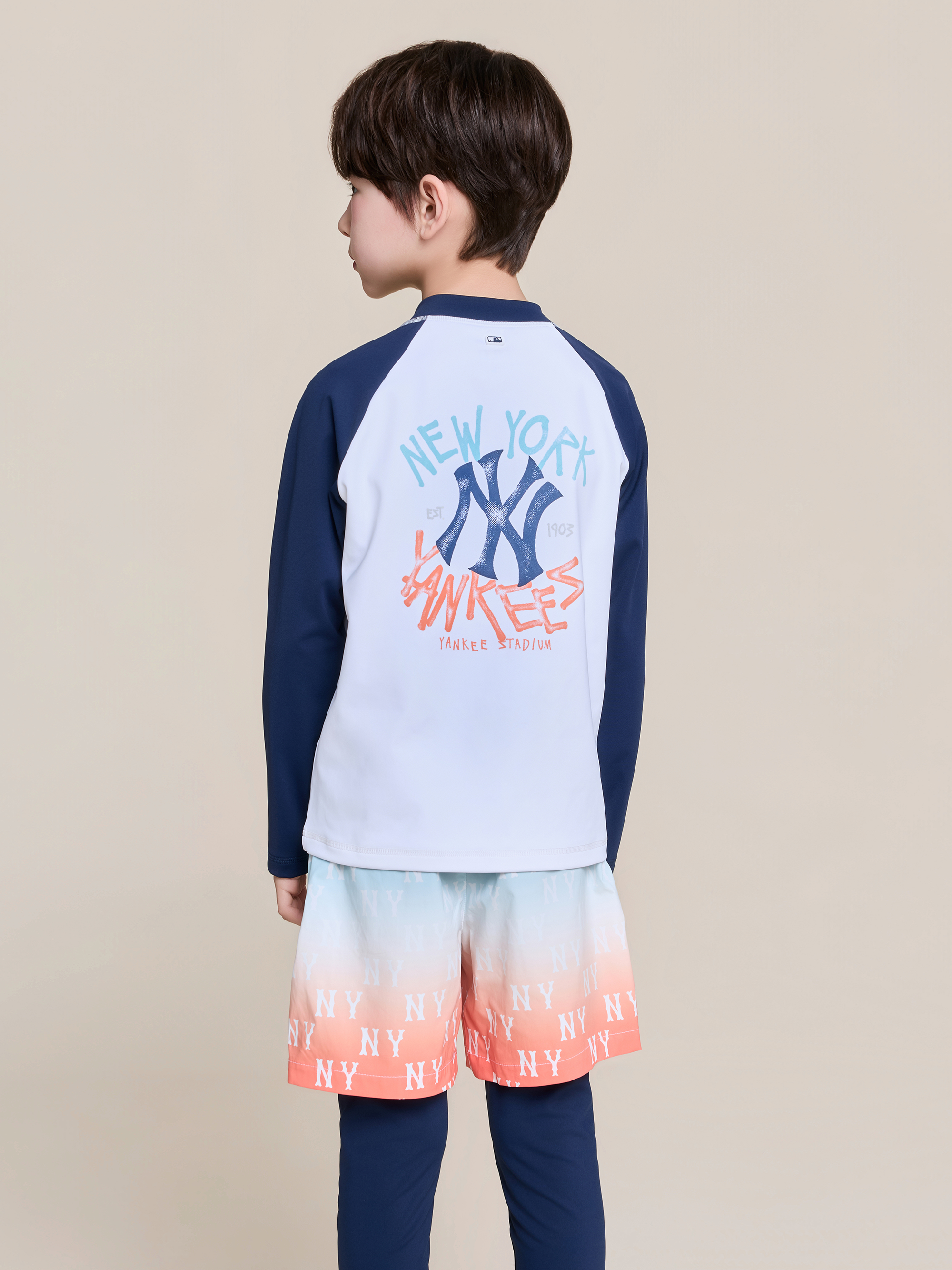 STREET MONOGRAM ZIP-UP RASHGUARD 3P SET