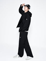 GORPCORE Cotton Touch Parachute Cargo Wide Pants