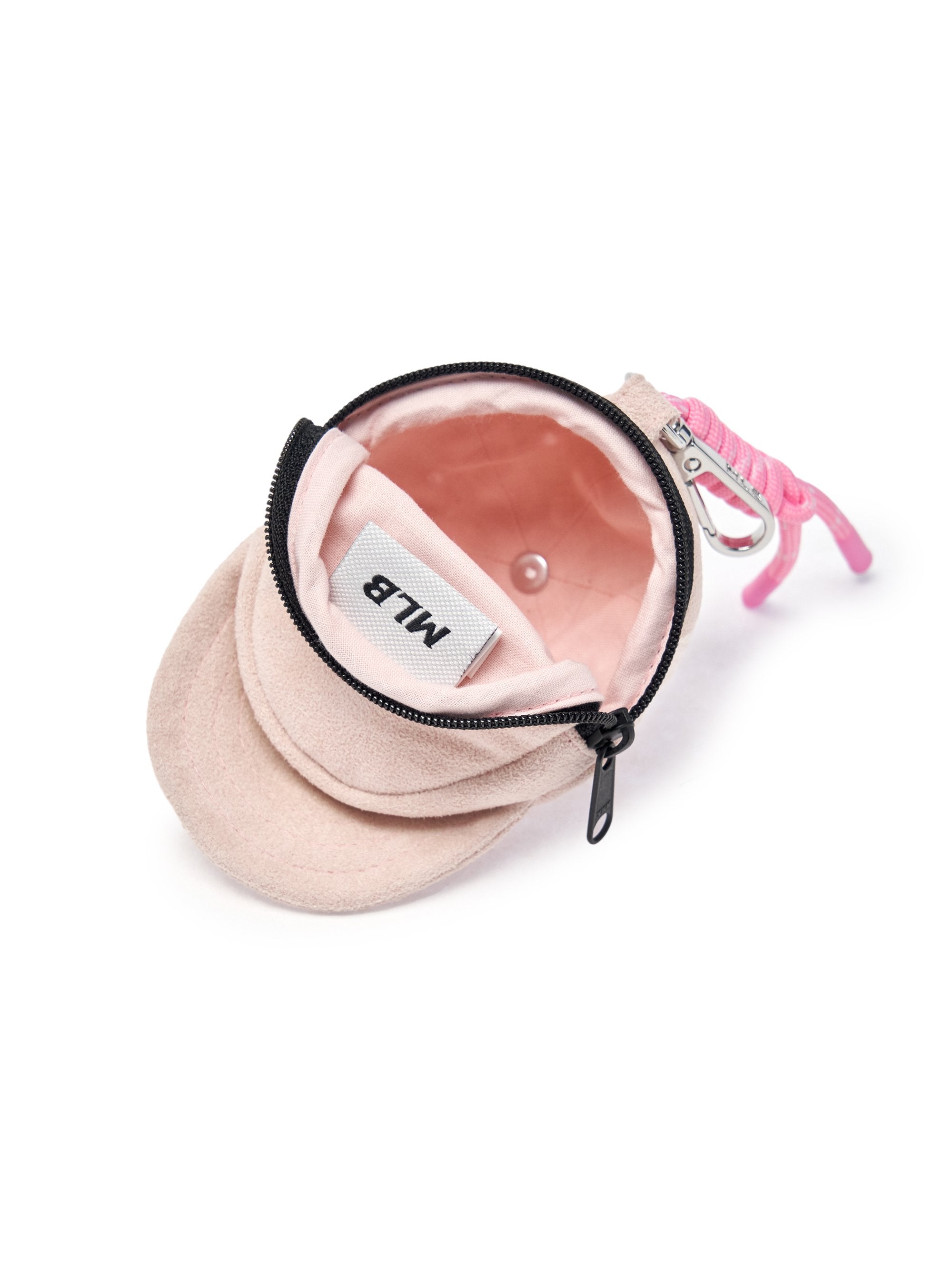 Basic Suede Ballcap Pouch Keyring