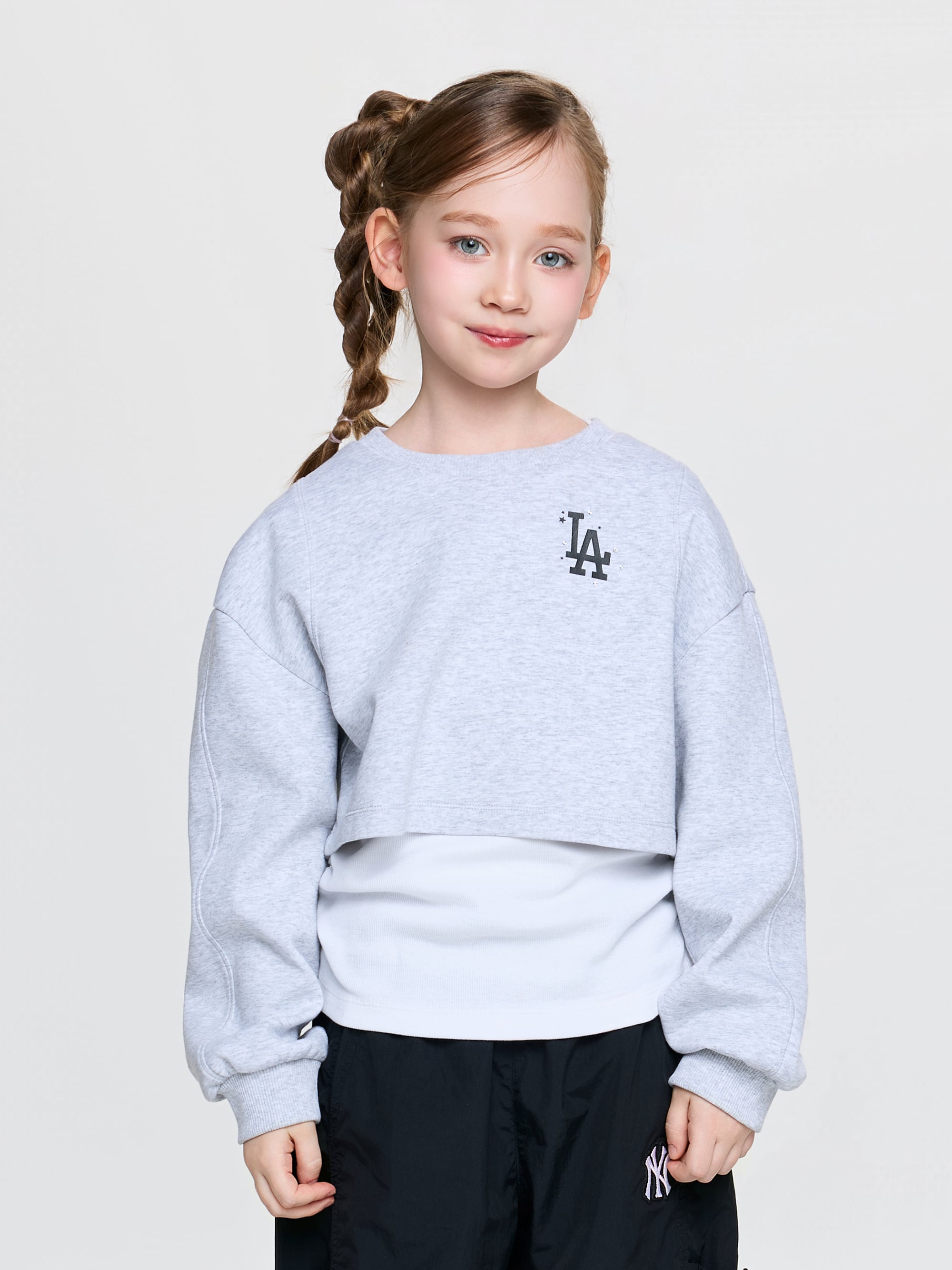 Street Girl's Layered Sweatshirt