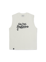 Sportive Mesh Graphic Sleeveless T-Shirts