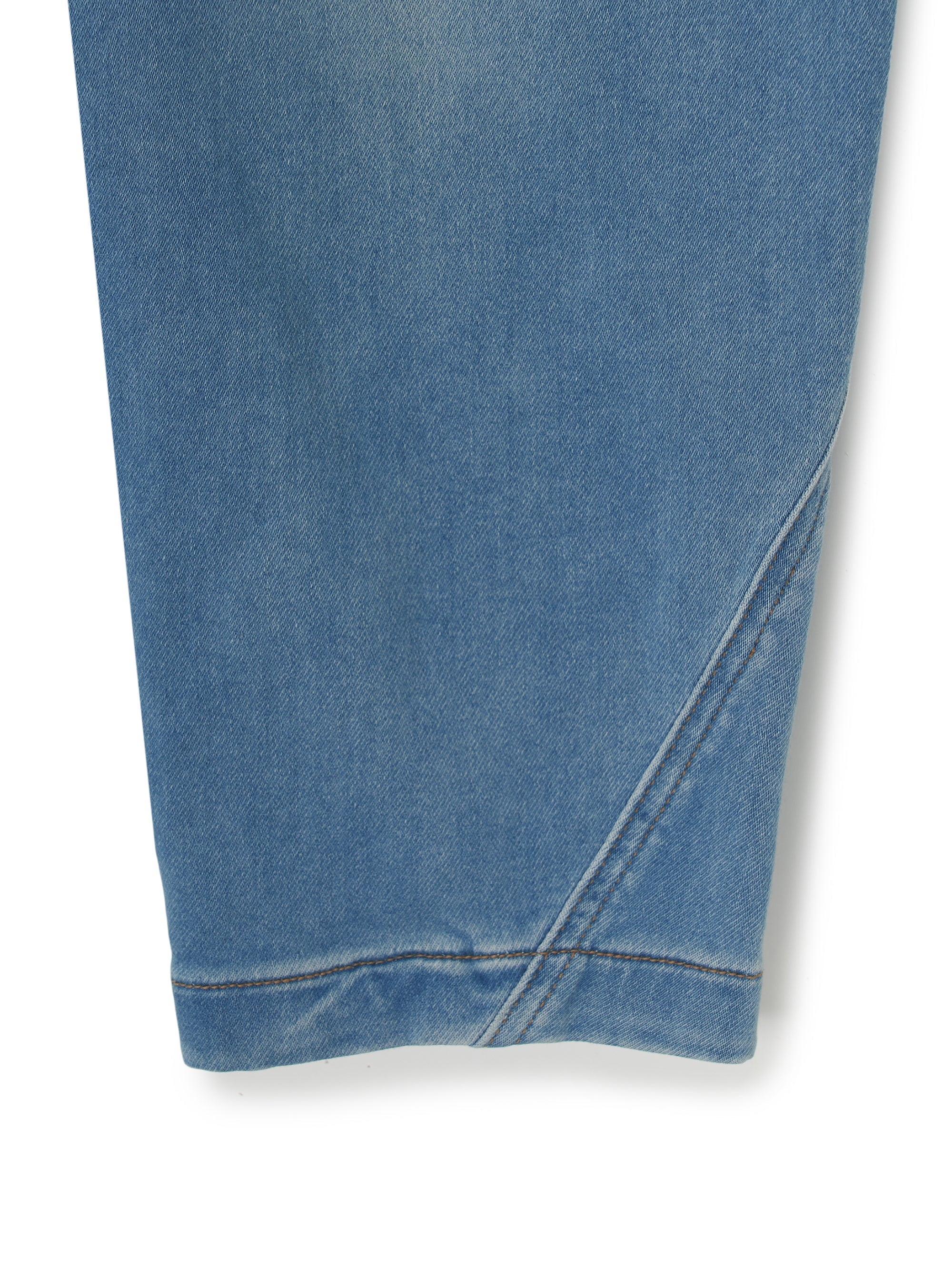BASIC CURVED DENIM PANTS
