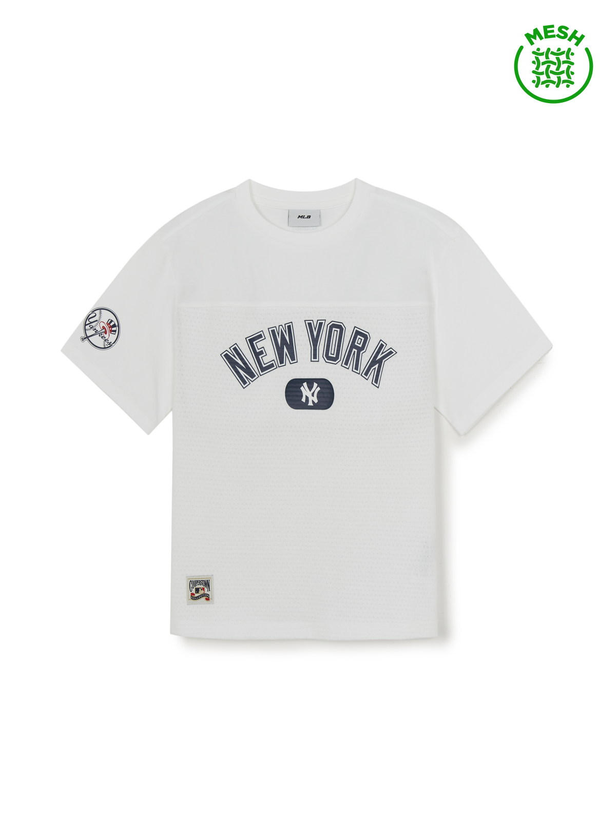 Street Basic Mesh Lettering T-shirt