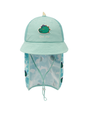 Mega Bear Friends Neck Flap Mesh Dome Hat