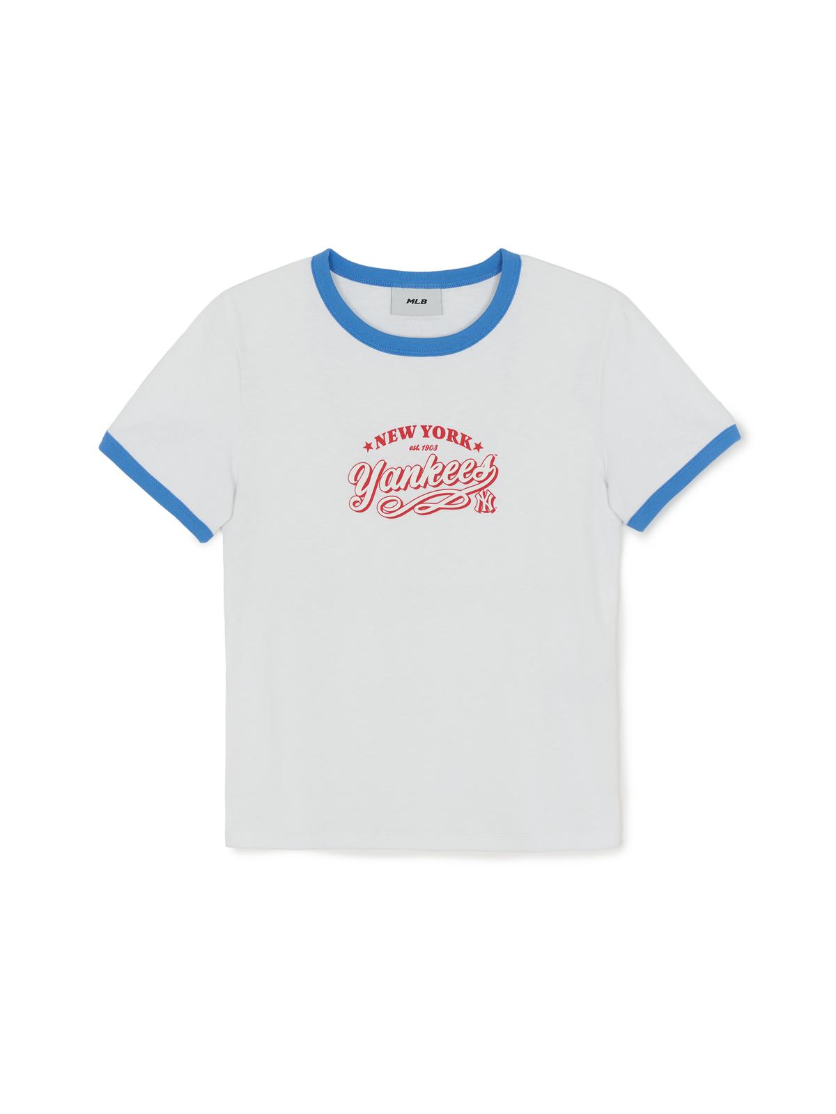 Women's Varsity Lettering Slim Slub Ringer T-shirts