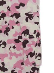 Women's Camo Low Rise Cotton Cargo Wide Pants