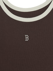 Women's Basic Ringer Ribbed Sleeveless Ops