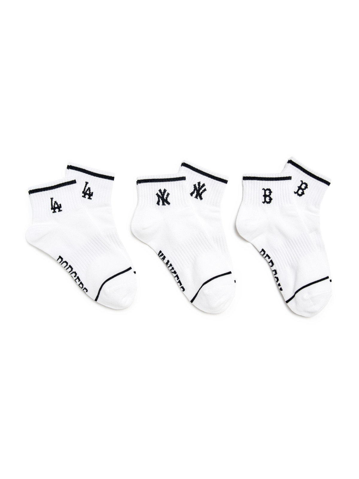 STRIPE SMALL LOGO LOW SOCKS 3PAIRS SET