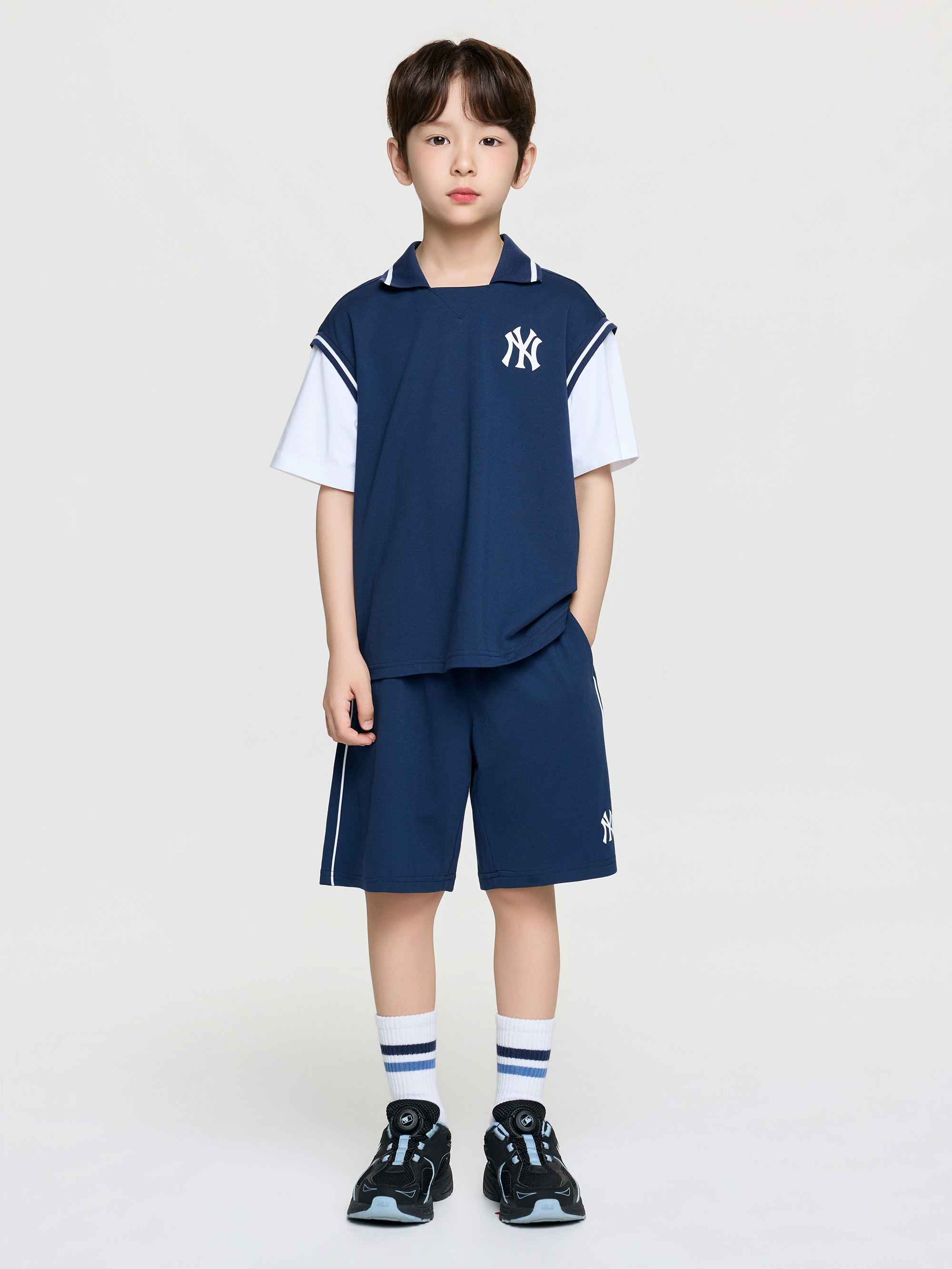 SPORTIVE VARSITY LAYERED T-SHIRT SET