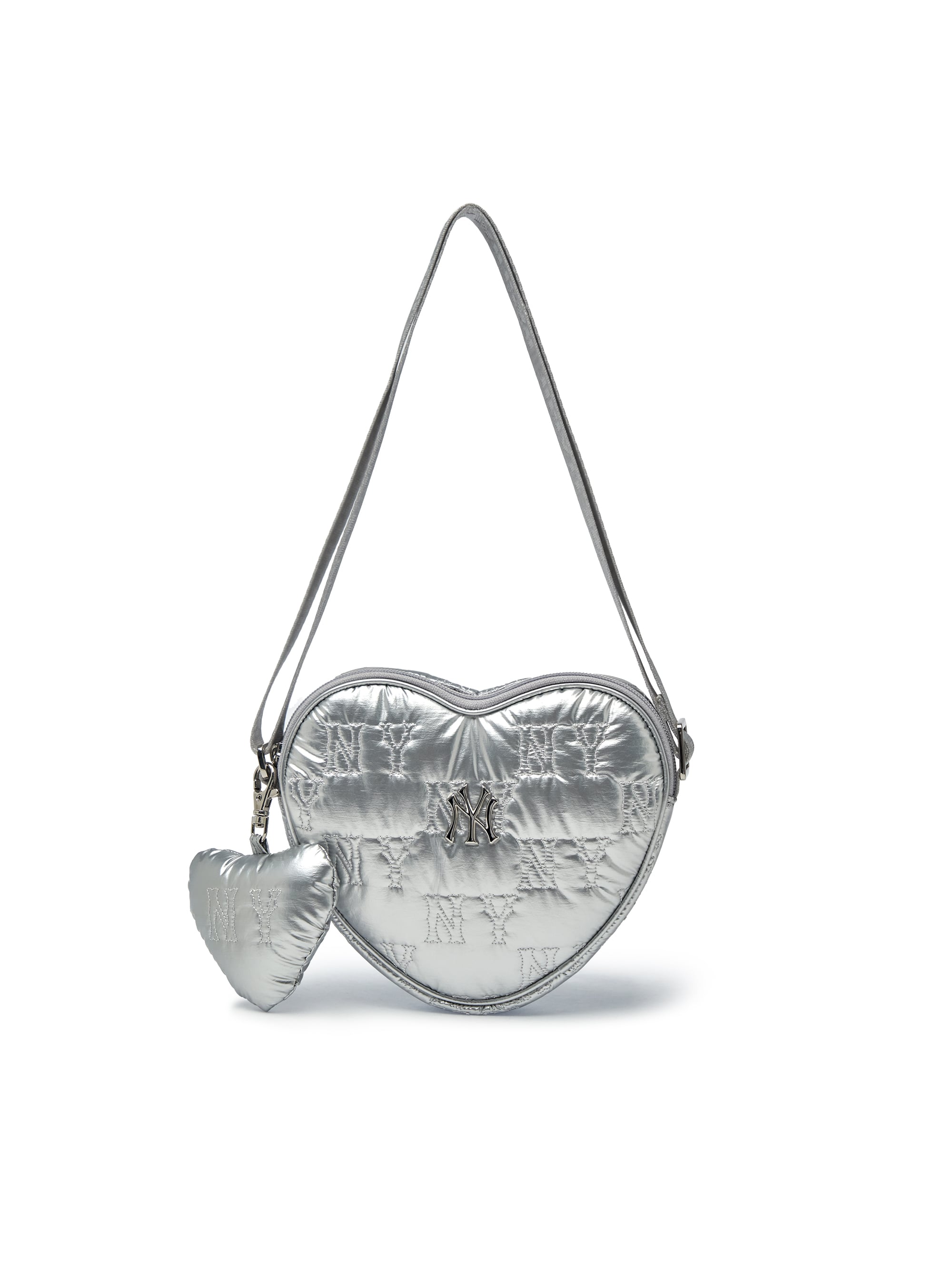 Quilted Monogram Heart Cross Bag
