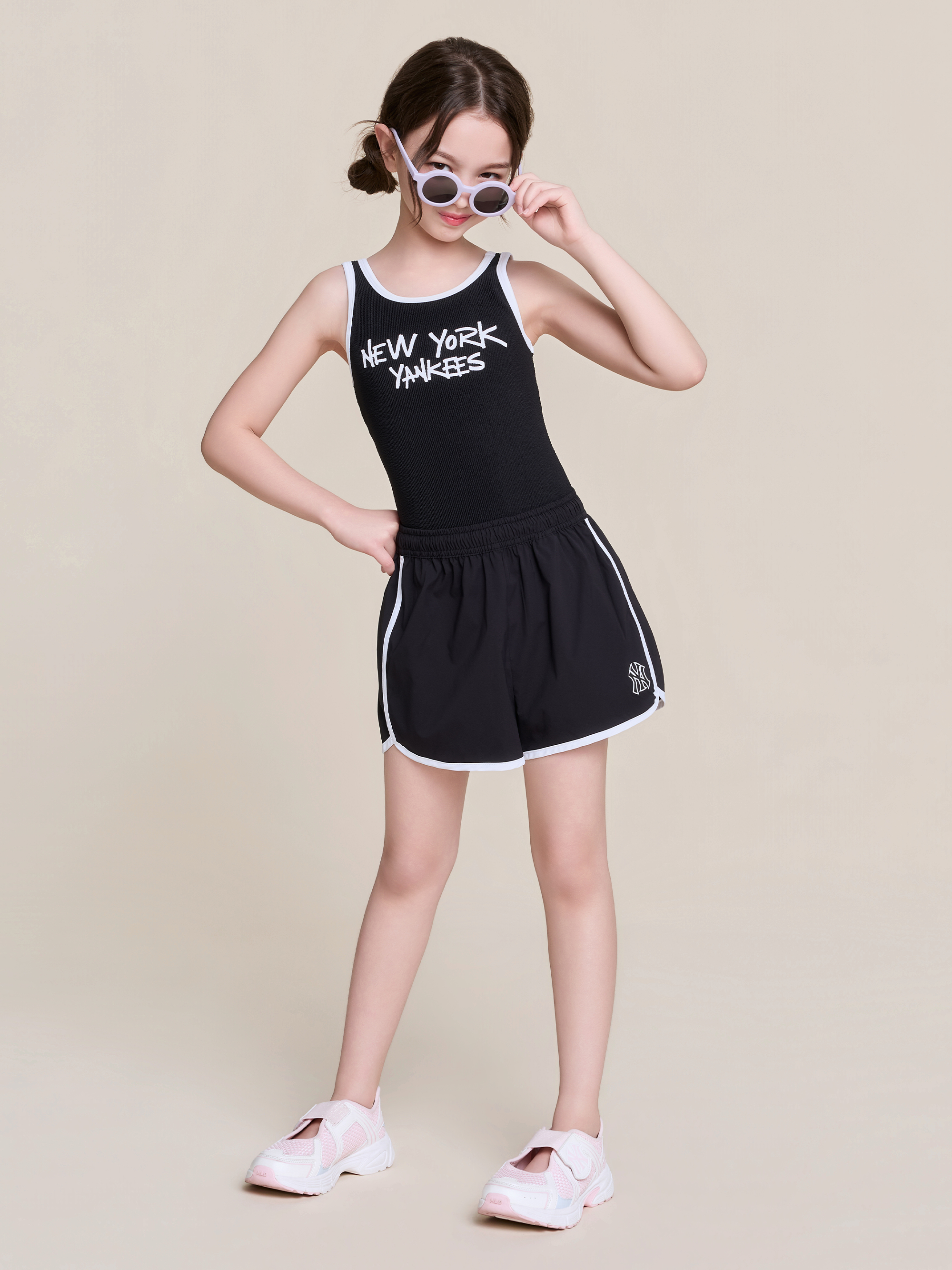 Girl's Street Mesh Hood Zip-Up 3P Set