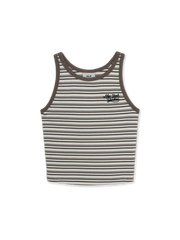 Women's Stripe Sleeveless T-shirt