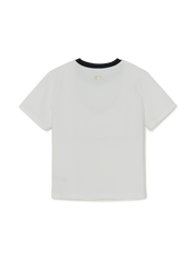 Women's Summer Fruits Lifestyle Slim Semi Crop Ringer T-shirts