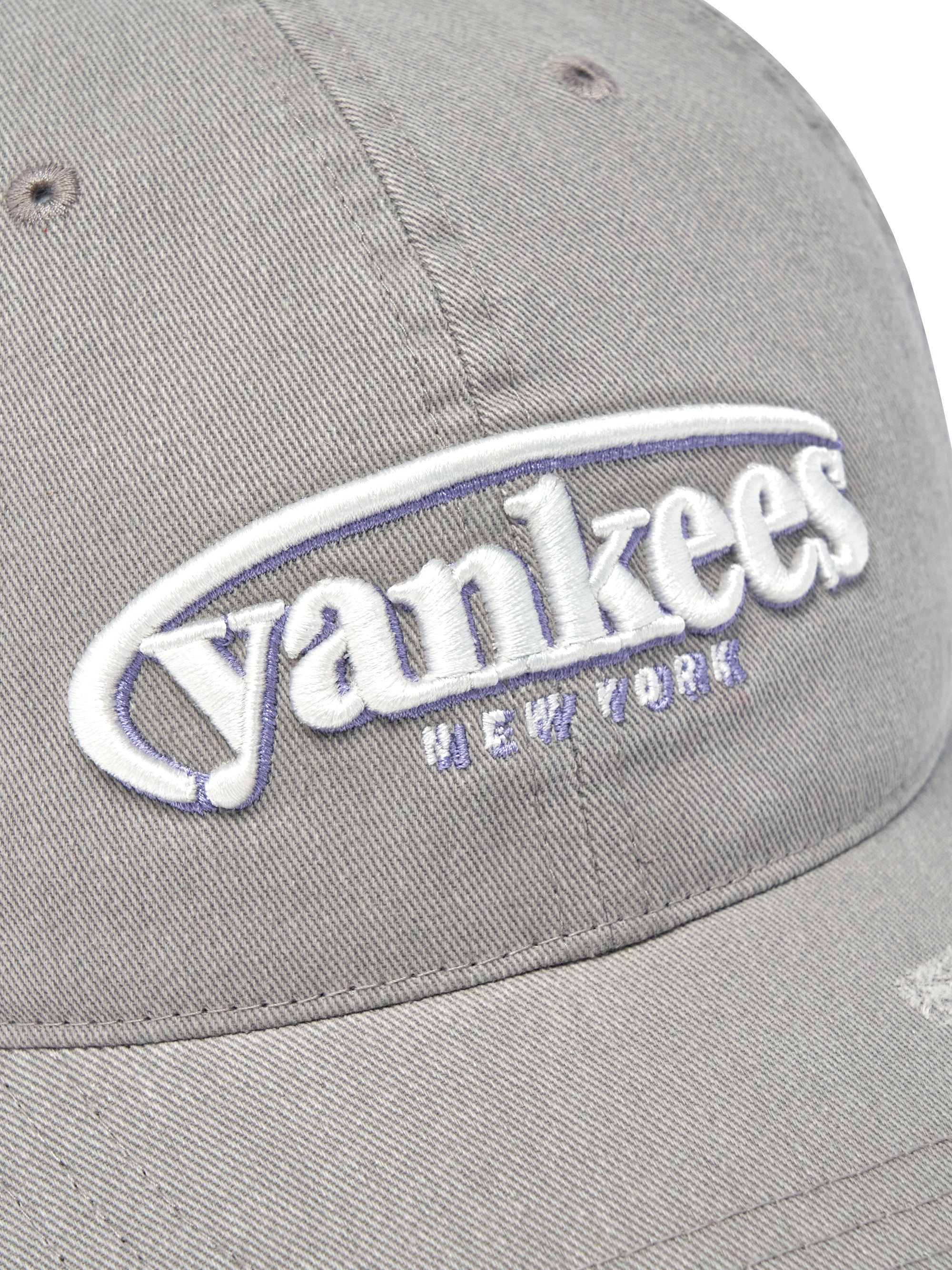 Vintage Damage Curve Logo Unstructured Ballcap