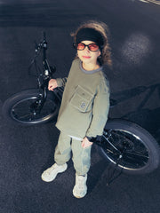 Basic Outdoor Woven Sweatshirt Set