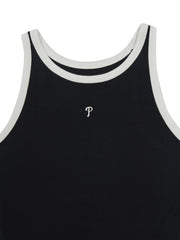 Women's Basic Ringer Ribbed Sleeveless Ops
