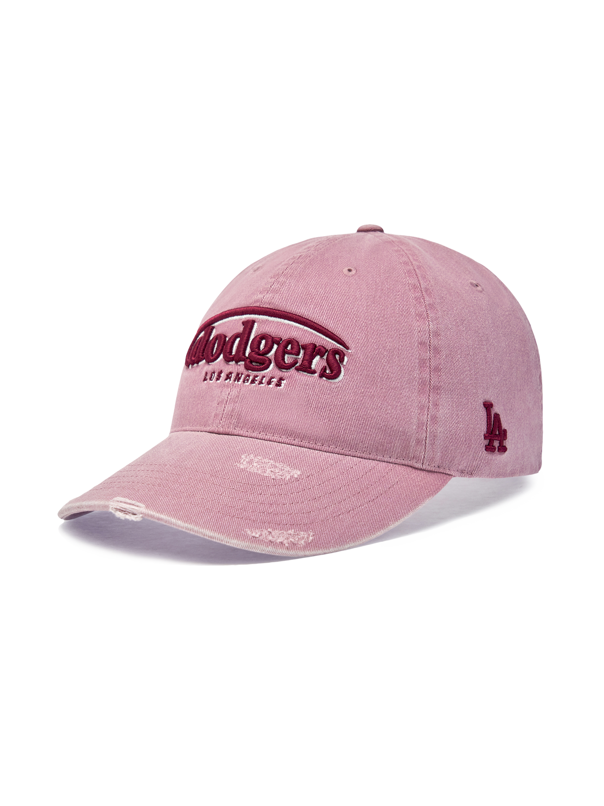 Vintage Demage Curve Logo Unstructured Ballcap