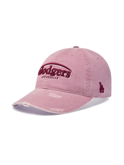 Vintage Demage Curve Logo Unstructured Ballcap