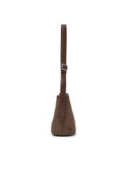 Monogram Suede Bucket Bag
