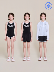 Girl's Street Mesh Hood Zip-Up 3P Set