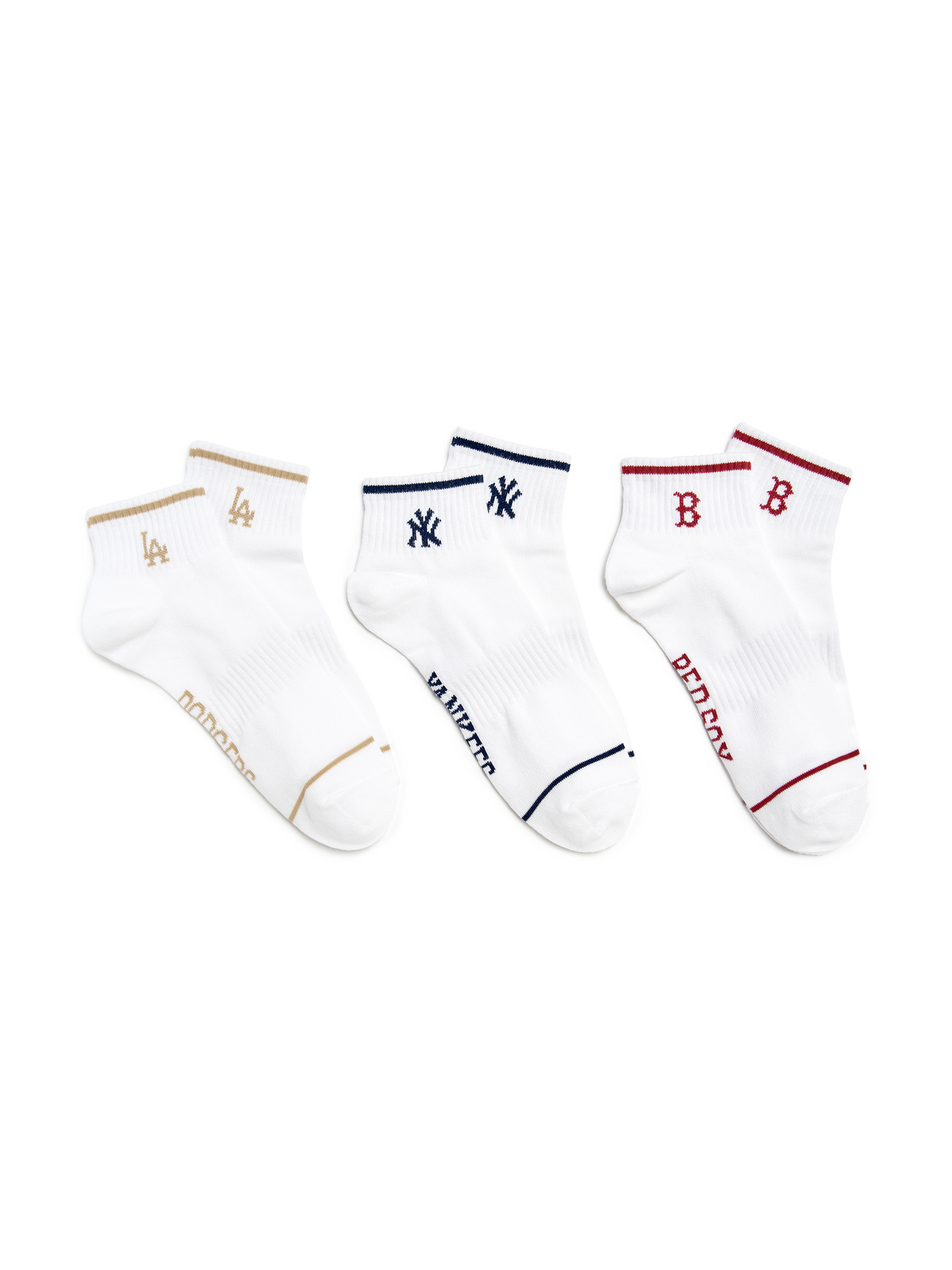 STRIPE SMALL LOGO LOW SOCKS 3PAIRS SET