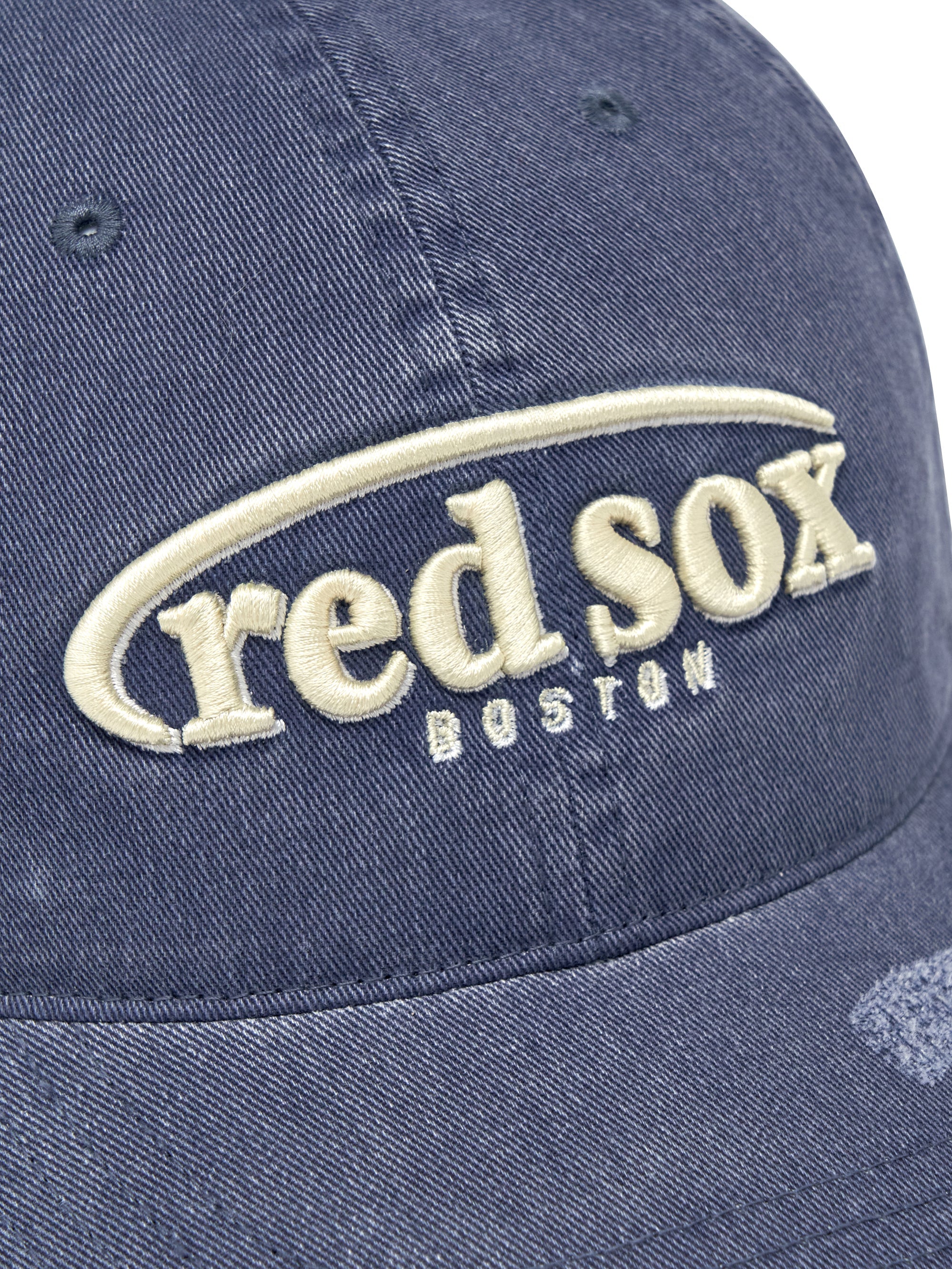 Vintage Damage Curve Logo Unstructured Ballcap
