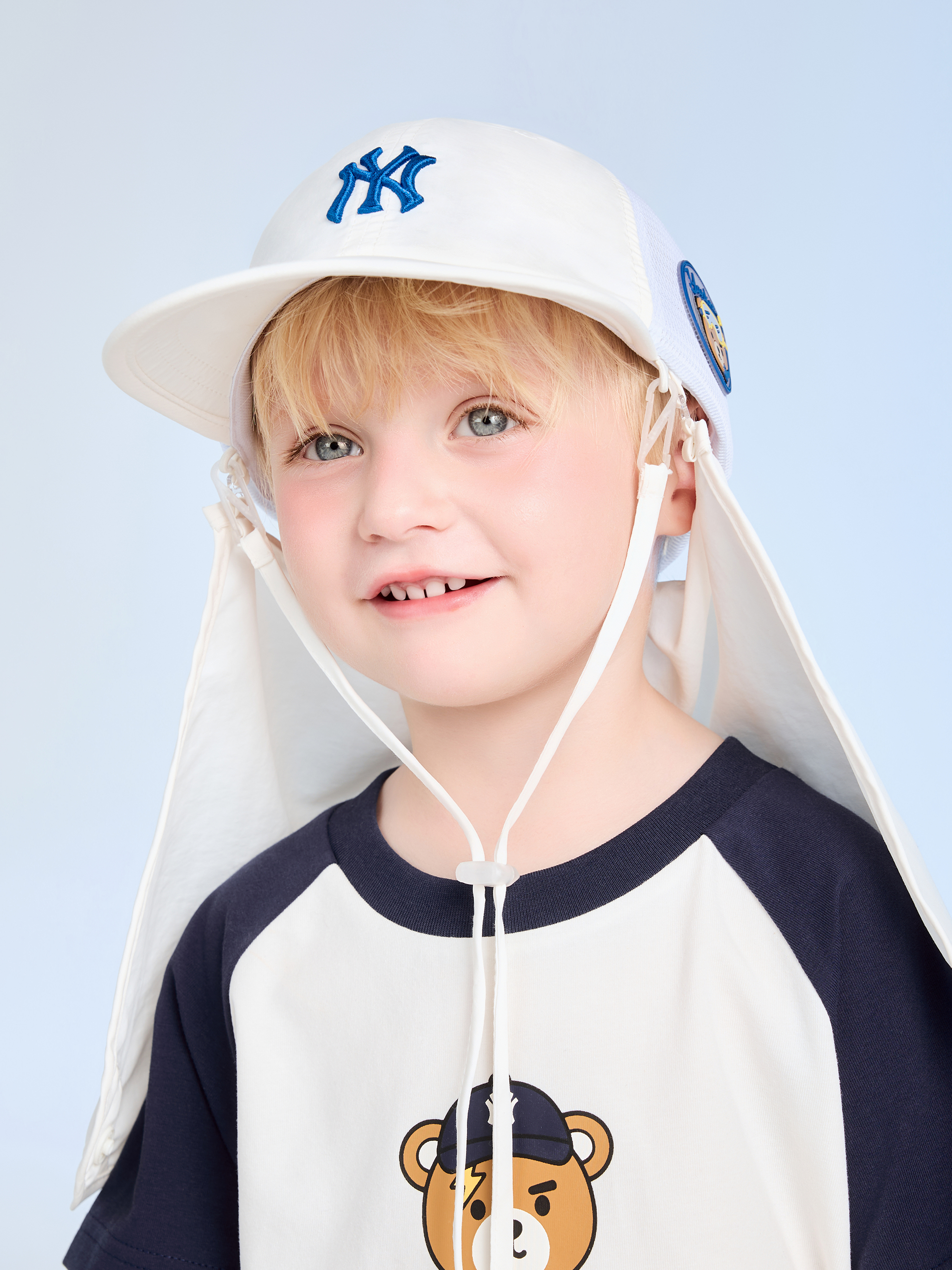 Mega Bear Friends Neck Flap Mesh Cap