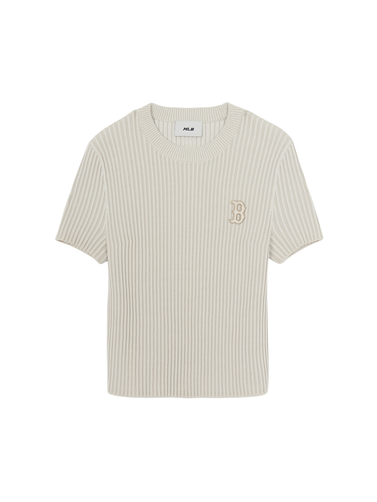 Women's Basic Street Ribbed Short Sleeve Knit Pullover