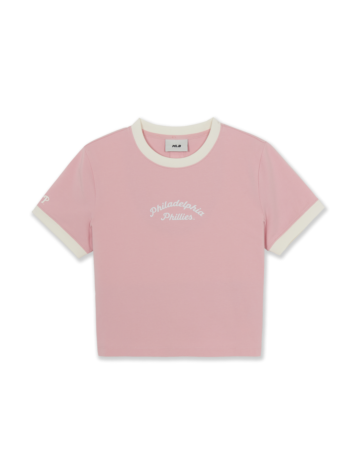 Women's Sportive Lettering Slim Crop Ringer T-shirts