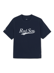 Varsity Cursive Woven Short Sleeve Sweatshirt