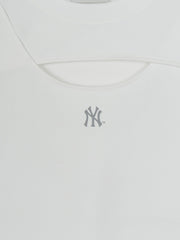Women's Cut Out Detail Slim Semi Crop T-Shirts