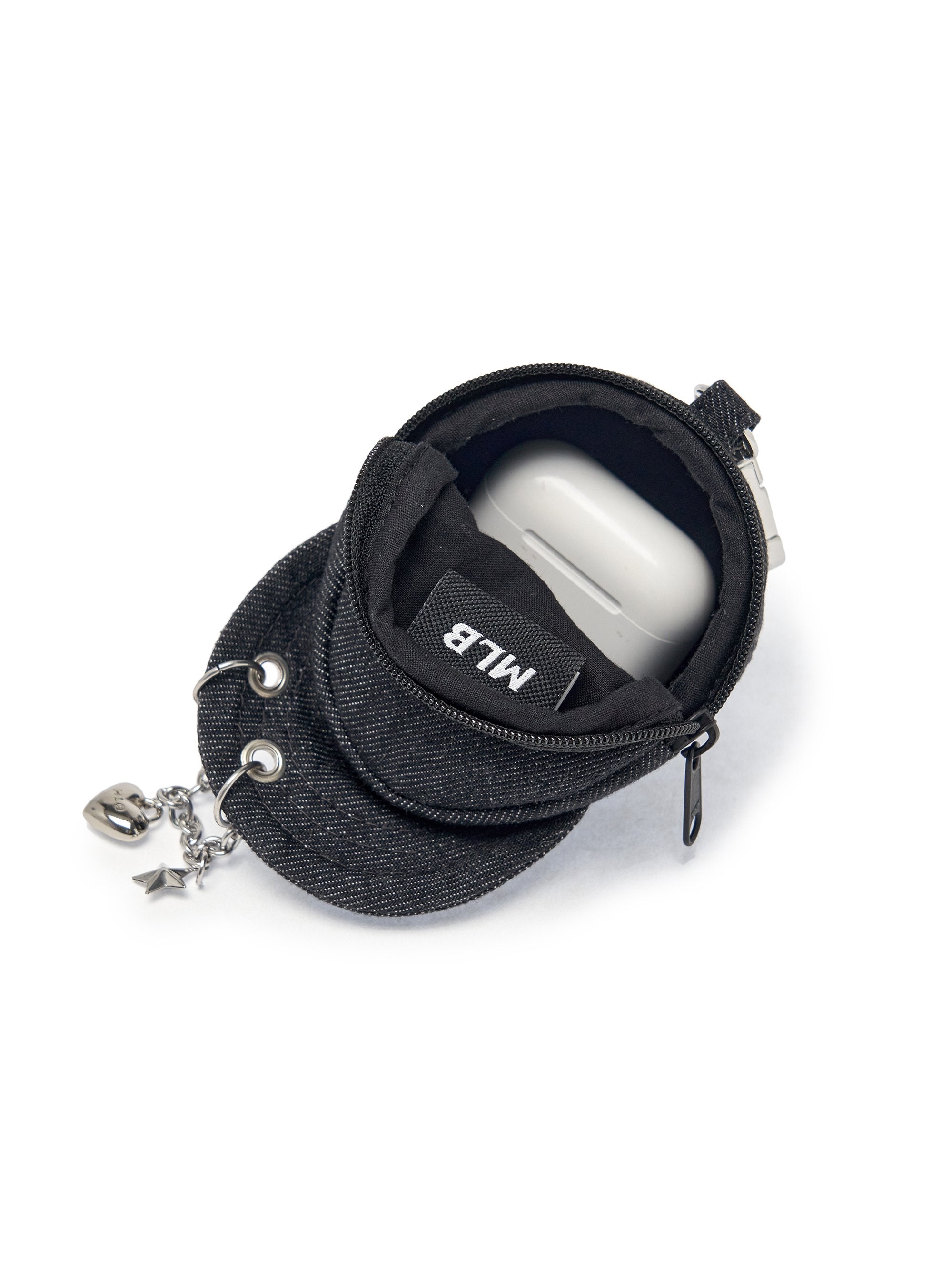 Basic Denim Point Ballcap Pouch Keyring