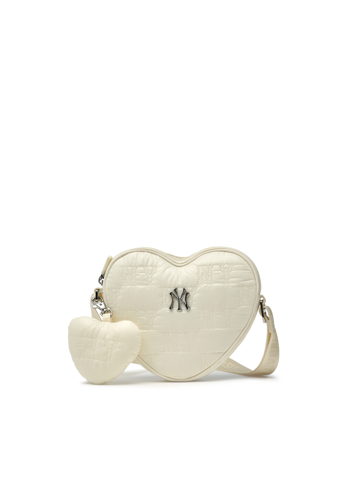 Quilted Monogram Heart Cross Bag