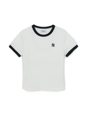 Women's Basic Small Logo Ringer T-shirts
