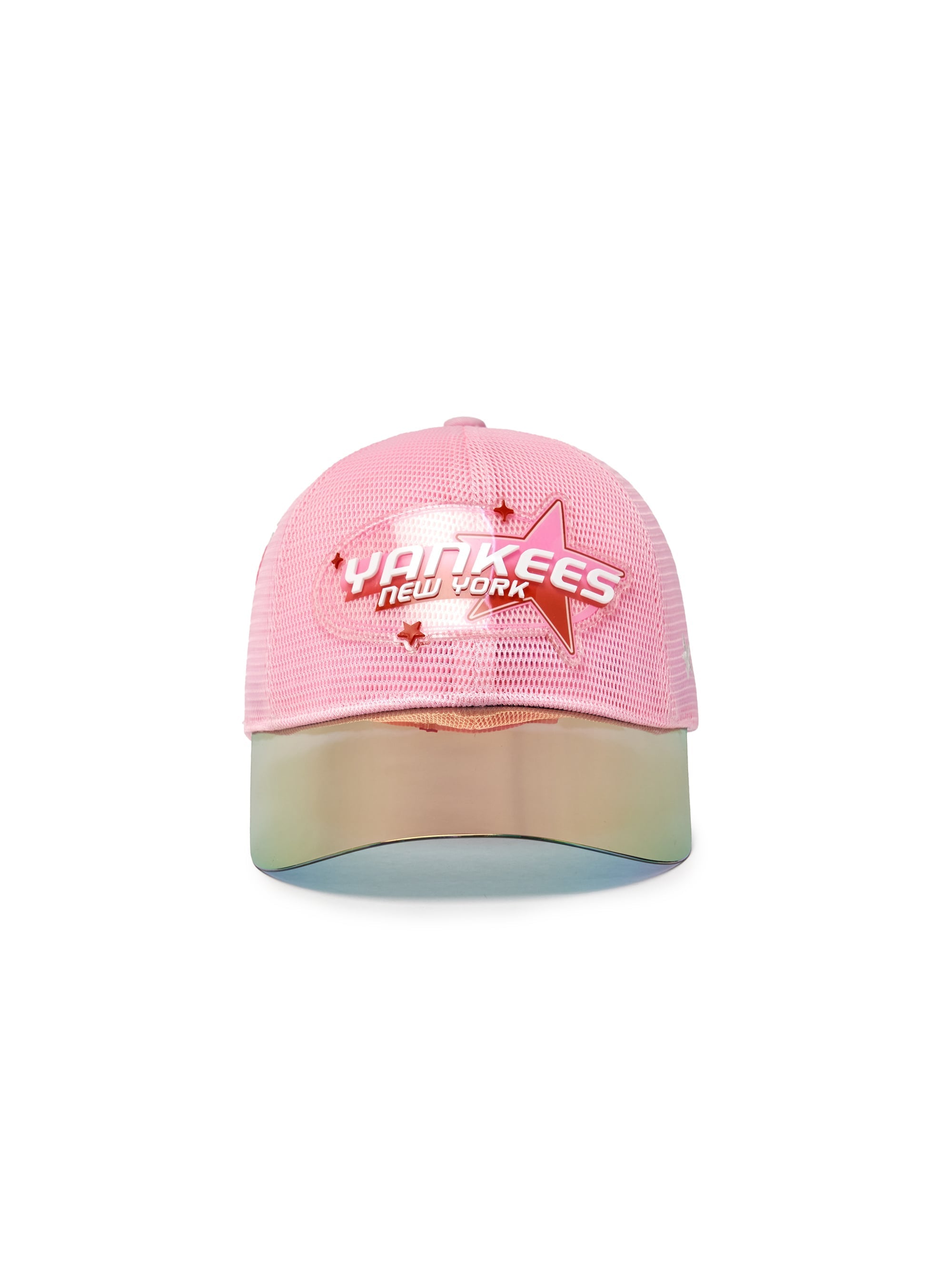 Mirror Brim Color Block All-Mesh Cap